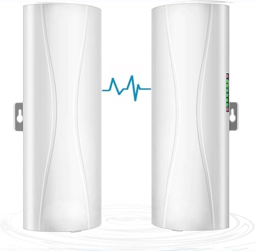Wireless Bridge Gigabit High Speed, CPE560 5.8G 1Gbps Point to Point WiFi Outdoor CPE with 16dBi High-Gain Antenna, Lang Range Up to 3KM, Plug and Play,24V PoE Power, IP65 Waterproof,2-Pack