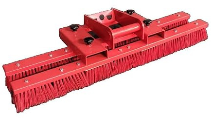 Kehrbesen Besen für Stapler + MS01 Staplerbesen Anbaugerät 100cm Rot