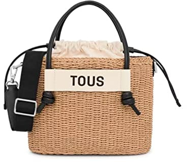 TOUS Capazo Mediano Negro, Para Mujer, Medidas 22 x 29 x 12 cm, Coleción Scoubidou