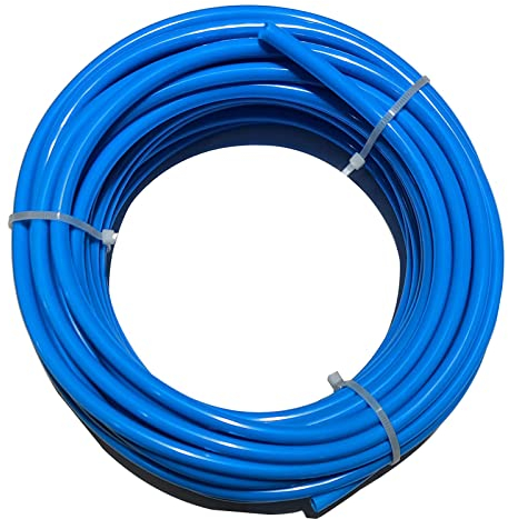 HUAZIZ 12m Pneumatic Azul Manguera Aire Poliuretano, Aire de PU Tubo Manguera, 10 mm(Diámetro Exterior) x 6,5 mm(Diámetro Interior)