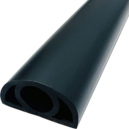 Dawafit Protège-Cordon de Sol Protecteur de Cordon de Sol Demi-Cercle Beige Protecteur de Cordon de Sol En Pvc Souple, Gestion de Cordon de Sol Anti-Piétinement, Cache-Cordon de Sol Pour Garage, Autoc