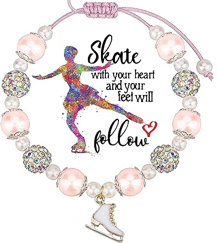 Figure Skating Bracelet Ice Skating Gifts Figure Skater Gift Skate Lover Gift Ice Skate Coach Gifts