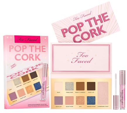 Too Faced Pop The Cork Party Ready Face & Eye Palette Lip Injection Maximum Pmump