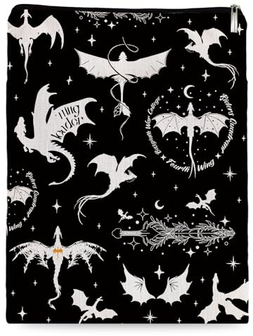 Romantasy Dark Academia Dragons Buchhülle, Fantasy-Roman-Leser-Geschenk, Buch-inspiriertes Geschenk, Taschenbuchschutz, Buchschutz, Drachenliebhaber-Geschenke (Dragons-11011)