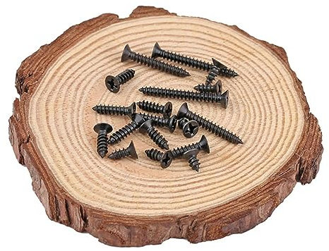 Gatuida 100stücke Selbstschneidende Flachkopfschrauben Schwarz Trockenbaunägel Mit Kreuzschlitz Für Gipskartonplatten Und Holzwandplatten Gehärtet Für Hohe Festigkeit Und Haltbarkeit