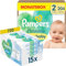 Pampers Harmonie Aqua Baby Set mit Windeln Größe 2 (4-8kg, 204 Stück), MONATSBOX, und Aqua Baby Feuchttücher, 720 Tücher (15 x 48), Baby Erstausstattung