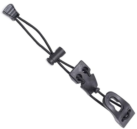 Support de canne de randonnée pour sac à dos – Boucle élastique de fixation pour canne de marche, corde de fixation pour sac à dos, corde de fixation pour bâtons de marche, corde de fixation pour