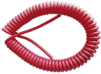 Roter flexibler Schlauch, gerollt, 5 m (50 cm gerollt), ideal für verschiedene Anwendungen, mit einem Durchmesser von 3 x 1 mm, kompatibel mit Ihren täglichen Bedürfnissen.