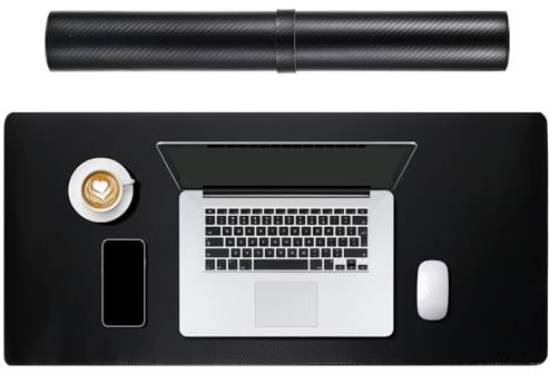 JEWEDECO Schreibtischunterlage Großes Mauspad Mit Rutschfester Korkunterseite Pflegeleichtes Computer-Desktop-pad Für Schreibtischschutz Und Komfortable Oberfläche
