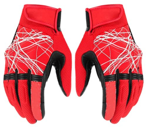szaluyk Guanti da moto per uomini, dita delle dita, guanti da ciclismo, invernali, anti-scivolo, impermeabili, antivento, ammortizzatori, per guanti da corsa