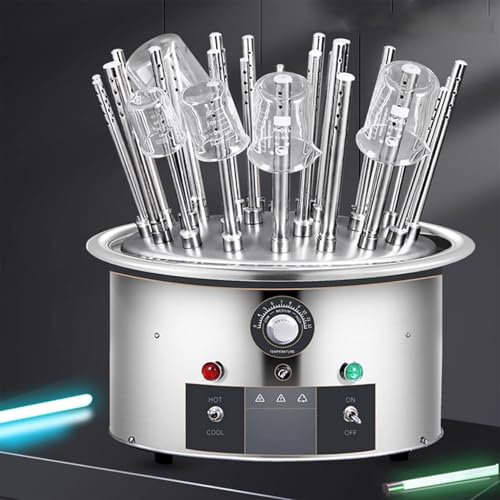 YXFAZPP Stendibiancheria per vetreria da Laboratorio e Bottiglie con Tubi di Asciugatura da 20 Pezzi - Supporto per essiccatore drenante da Laboratorio per Piano di Lavoro, Telaio in Filo d'Acciaio