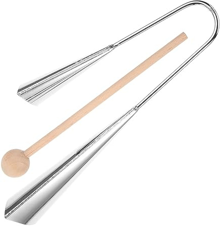 TOYANDONA Metall-kuhglocke Als Schlaginstrument Mit Schlägel Klarer Klang Für Erwachsene Langlebiges Perkussionsinstrument Für Sport Und Musik