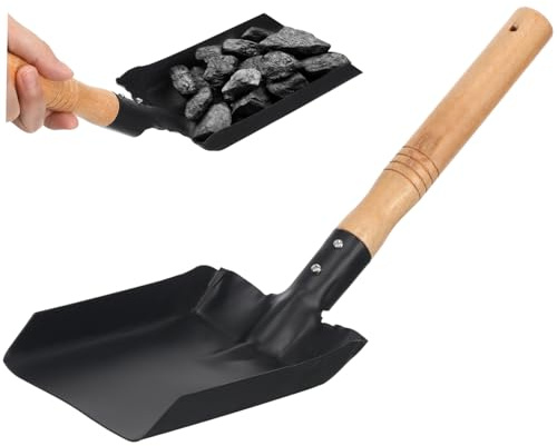 TOYANDONA Pala Professionale in Ferro Piccola Per Uso Domestico, Utensile Da Giardinaggio Per Dissodare Terreno e Piantare, Pala Robusta Manico in Legno Per Orto e Giardino