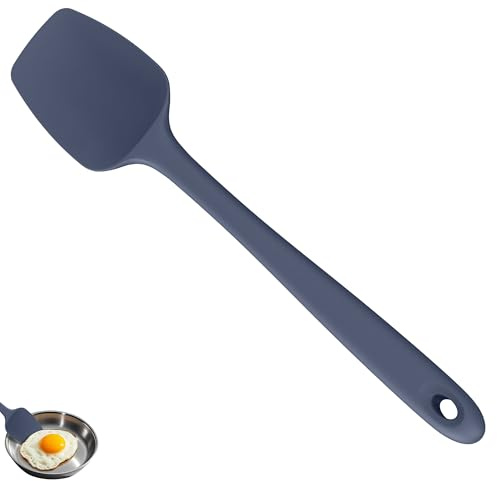 U-Taste Extra Large Silicone Spoonula, 315℃ Heat Resistant, Midnight Blue | 36cm Long Cooking Spoon Spatula Seameless Flexible Kitchen Utensil for Baking Mixing Stirring Scraping Scooping Serving