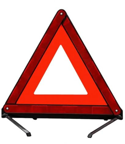 XUWEWI Warndreieck 3 stücke Stativ Reflektierende Fahrzeug Stativ Notfall Warnung Dreieck Stehen mit Stabile Metall Halterung for Nacht Für Bei Unfall Panne
