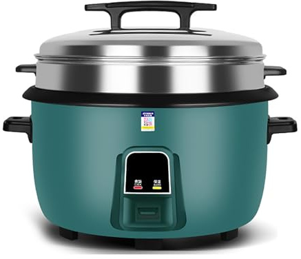 Cuiseur à Riz Grande capacité - Cuiseur Vapeur (8-45 L) à Usage Commercial, pour Restaurants, cantines, écoles, Compatible avec Les Normes US/EU (8 L)