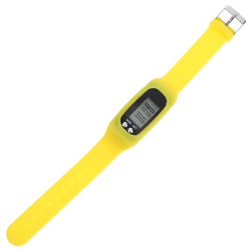 Mipcase Silikon Schrittzähler Armbanduhr für Handgelenk Tragbarer Elektronischer Schrittzähler mit Übersichtlichem Display Leichtes Fitnessarmband für Männer Frauen