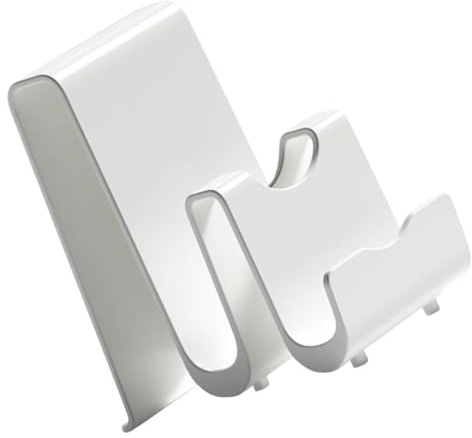 NESTINGHO White Multifunctional Kitchen Gadget Pan Lid Holder and Spoon Rest with Dual Handles Large Capacity Abs Material Kitchen Rack Utensils Storage for Home Countertop