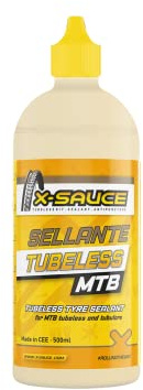 X-Sauce a8487325000120 Anti Puncture Sealant for Tubeless, Yellow, 500 ml