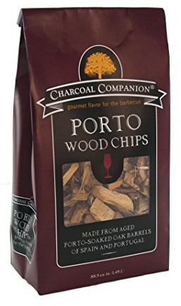 Charcoal Companion Räucherchips in Portwein getränkt, braun, 24.1 x 13.2 x 7.6 cm, CC6061