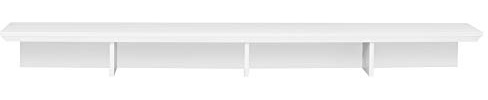 trendteam smart living - Baxter - TV-Ständer - Weiß - TV-Aufsatz mit 3 Offenen fachern - (BxHxT) 177 x 17 x 33 cm - Stil modern | B 177 x H 17 x T 33 cm · optional mit LED-Beleuchtung · 4 offene Fächer