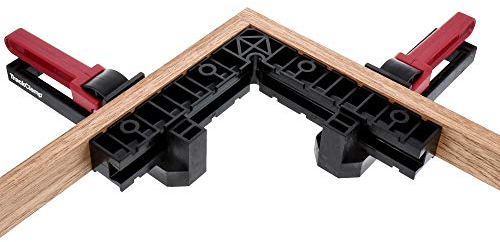 Milescraft Kit di morsetti quadrati 4012 - Morsetto angolare ad angolo retto di 90 gradi, quadrato di posizionamento regolabile ad angolo retto per la lavorazione del legno