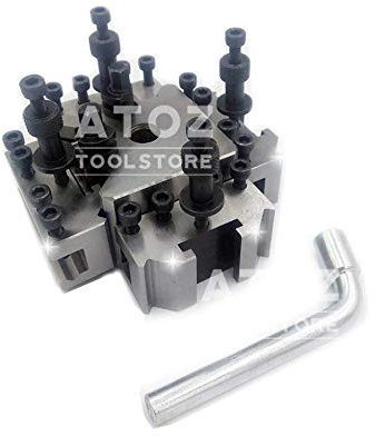 5 Pieces Set T37 Quick Change Toolpost 10mm Stud Bore Lathe Premium Quality Tool Post ATOZ