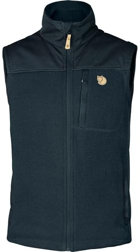 FJÄLLRÄVEN herr buck fleece väst M sweatshirt, Dark Navy, L
