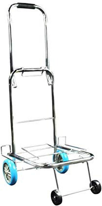 KUANDARMX Speisewagen Diner Klappwagen Tragbarer Gepäckwagen Handwagen Warmgewalzter Stahl Pu Rad Wagen Einkaufswagen