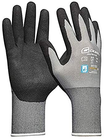 Gebol Master Flex, 1 paio di guanti da lavoro da uomo con rivestimento in PU nitrile e finitura sandy, dermatologicamente testati, senza cuciture, traspiranti, per montaggio e meccanica, XXL (taglia