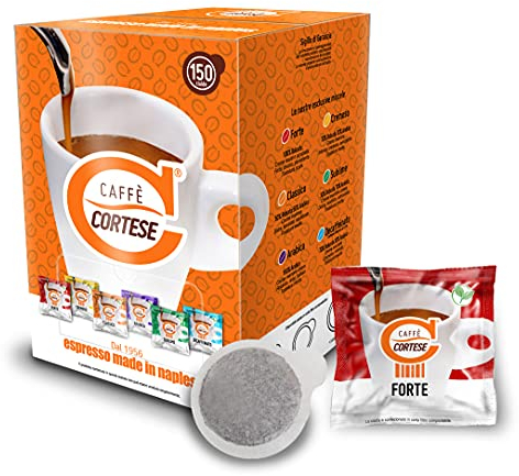 Caffè Cortese - Cialde compostabili ESE 44 (150 Cialde, Miscela Deciso)
