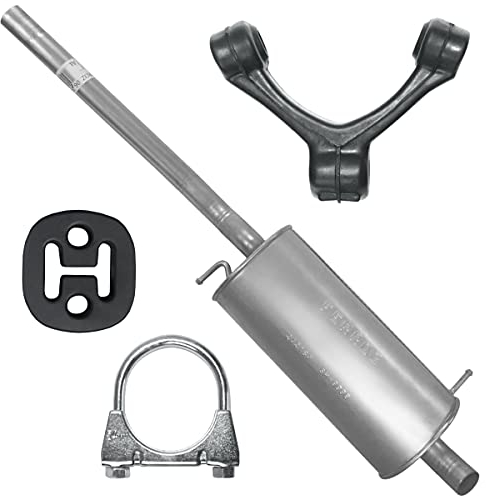 Adamot Endschalldämpfer Auspuff Endtopf für VW Caddy III 3 2K 1.4i