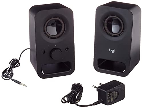Logitech Z150 PC speakers, stereo sound black + Logitech Bluetooth wireless audio receiver