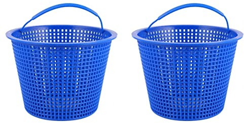 YARNOW 2 Pièces Panier Skimmer Piscine Panier De De Piscine Panier De Pompe De Piscine Receveur De Feuilles De Fontaine Piscine Maille Fine Plastique Panier De Nettoyage Gonflable