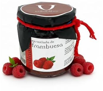 Villaolivo - Mermelada De Frambuesa 210g | Mermelada de Frambuesa Gourmet | 100% Natural |