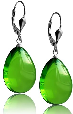 Amberistan Bernsteinohrringe für Frauen, natürlicher Bernsteinschmuck für Erwachsene, Tropfenohrringe aus massivem 925er Sterlingsilber, Edelstein, Geschenk für Mama - Parent