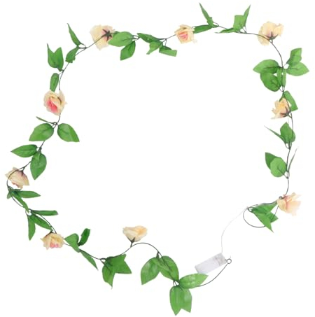 PRETYZOOM 2stücke Rattan Lichterkette Für Hochzeiten Und Feste Dekorative -beleuchtung Für Valentinstag Geburtstagsfeiern Und Gartenpartys