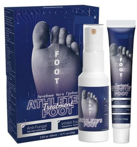 Care Spray De Traitement Du Pied D'athlète 60 ml Et Care Gel De Traitement Du Pied D'athlète 20 g