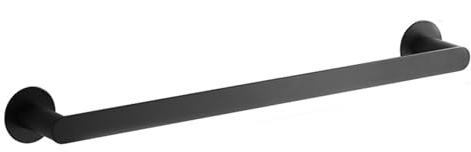 Generisch Handtuchhalter Schwarz, Handtuchstange Edelstahl, Wand Handtuchregal Mit Bohren Wandmontage Für Dusche Badezimmer 80CM/90CM/100CM,80CM