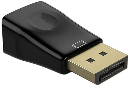 Adaptateur DP VGA - Connecteur DP Vga, câble de moniteur Vga | Convertisseur de signaux doux et stables, connecteur HD, adaptateur de signal compatible avec ordinateur, bureau