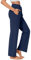 PINSPARK Pantaloni da Yoga Pantaloni da Jogging da Donna Vita Alta Traspirante Protezione Solare Pantaloni Casual Pantaloni da Corsa Pantaloni Larghi Pantaloni da Allenamento per Esterni 4 Tasche