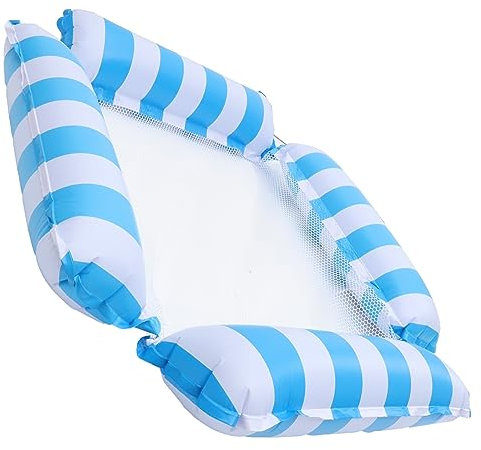 JOINPAYA Aufblasbare Pool Schwimmsessel Mit Netzauskleidung Robuste Schwimmende Hängematte Für Wasseraktivitäten Faltbare Schwimmmatte Für Pool Und See