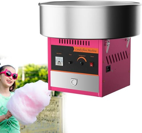 GESAIDES Commercial Cotton Candy Machine, Electric Cotton Candy Floss Maker, for the Perfect Party Favor for Birthdays, School Function, or Social Events
