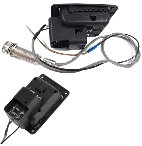 201 Piezo Pickup Akustikgitarren-Vorverstärker 4-Band Akustikgitarren-Pickup-Preamp EQ Tuner Mic Blend Preamp Professional