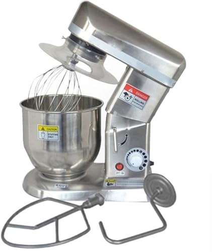 Commercial Food Mixer with Dough Hook - 300W/500W Stainless Steel Stand Mixer, 3-Speed Electric Dough Mixer for Baking, Pizza, Bread & Cake