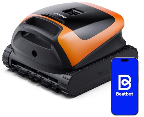 Beatbot Sora 30 Poolroboter, 25700 LPH, 3-Zonen, 5L Filterkorb, Orange | Poolroboter Akku Boden und Wand, smartes Parken an der Wasseroberfläche, 5 Stunden Laufzeit, 2026 Neu