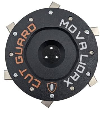 Disco per coltelli compatibile con MOVA LiDAX Ultra 800, 1200, 1600 – con protezione con 6 lame – tagliaerba robotizzato e piatto coltello, bloccato non dall'erba, durevole e sicuro