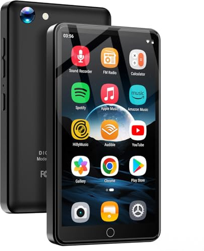 4,02 MP3 Player mit 13 MP Kamera, MP4-Player mit Bluetooth und WiFi, Musik Player für Kinder mit Lautsprechern, Android Musik Player mit Spotify, YouTube, Play Store