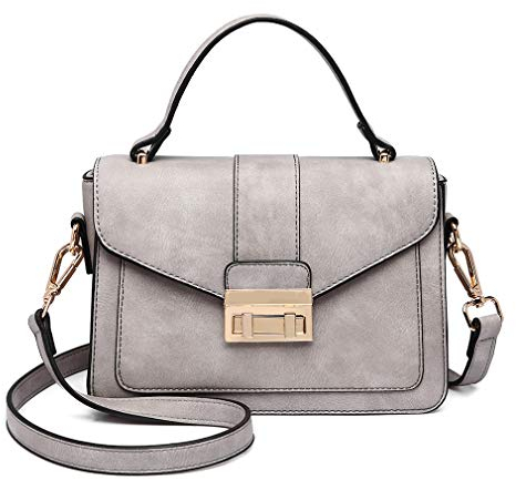 Miss Lulu Handtasche Klein Henkeltasche Damen Elegante Schultertasche Umhängetasche Kunstlerder Shopper