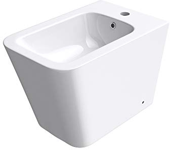 doporro WC-Bidet S-Düren112 Weiß 55x36x41cm aus Keramik Stand-Bidet mit Überlauf